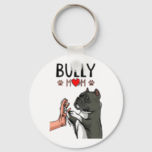 American Bully Mam Cute Dog Mama Funny Women Sleutelhanger