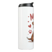 American Bully Mam Cute Dog Mama Funny Women Thermosbeker (Gedraaid links)