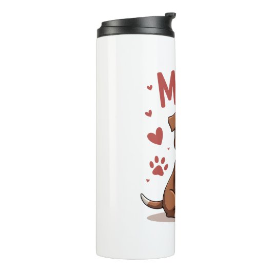 American Bully Mam Cute Dog Mama Funny Women Thermosbeker (Gedraaid links)