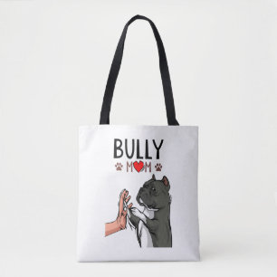American Bully Mam Cute Dog Mama Funny Women Tote Bag