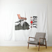 American Bully Mam Cute Dog Mama Funny Women Wandkleed (In Situ (horizontaal))