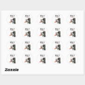 American Bully Mam Cute Dog Ronde Sticker (Vel)