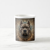 American Bully Pitbull with Gold Chain Koffiemok (Center)