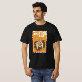 American Bully Retro | Amerikaanse stichtingen van T-shirt (Voorkant volledig)