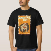 American Bully Retro | Amerikaanse stichtingen van T-shirt (Voorkant)
