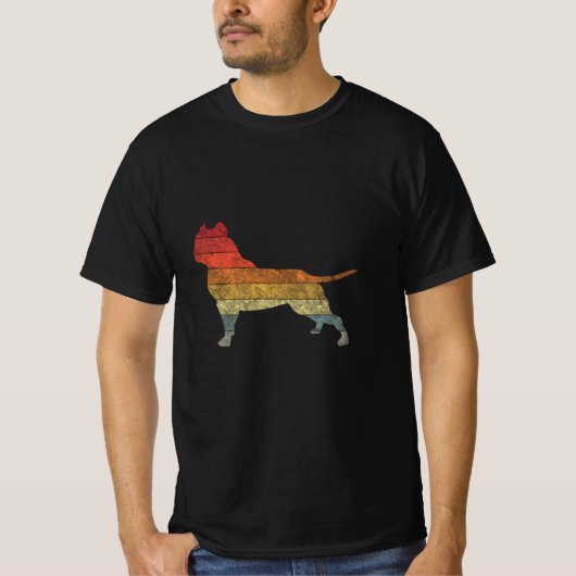 American Bully Sunset Silhouette Gift Idea T-shirt (Voorkant)