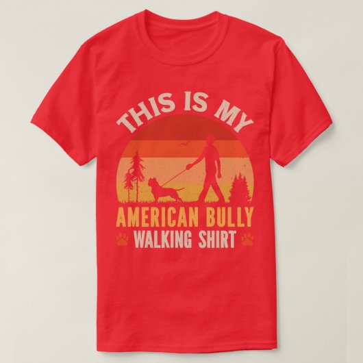 American Bully Walking T-shirt (Design voorkant)
