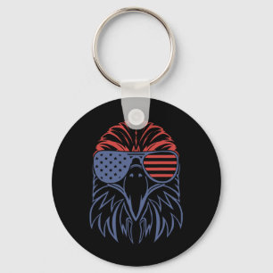 American Byld Eagle USA Flag Shirt 4 juli EAG Sleutelhanger