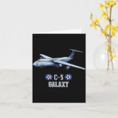 American C-5 Galaxy Military Transrt Aircraft  Kaart (Gele Bloem)