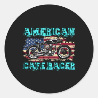 American Cafe Racer Biker NS Ronde Sticker
