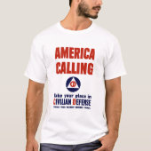 American Calling - Civilian Defence T-shirt (Voorkant)