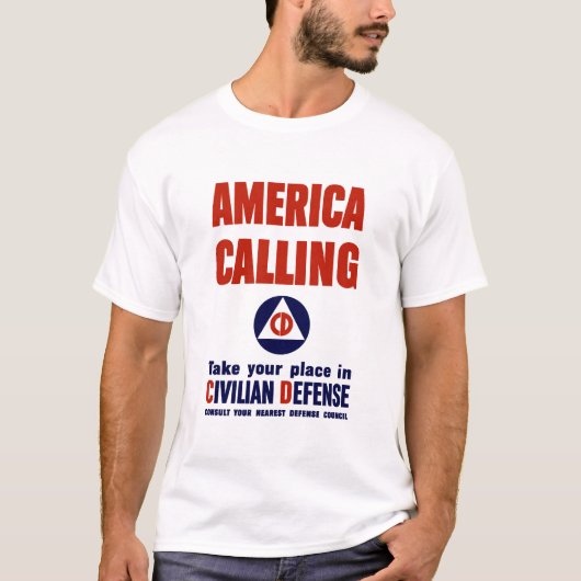 American Calling - Civilian Defence T-shirt (Voorkant)