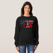 American Canadian Flag apparel America Canada Patr Trui (Voorkant volledig)