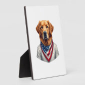 American Canine Golden Retriever Vintage Tee Fotoplaat (Zijkant)