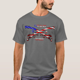 American Cavalry Mannen Basic Dark T-Shirt