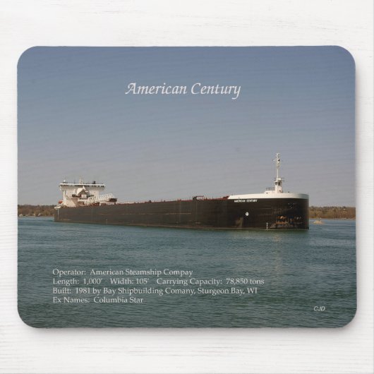 American Century mousepad Muismat (Voorkant)