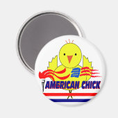 American Chick Magneet (Voorkant / Achterkant)