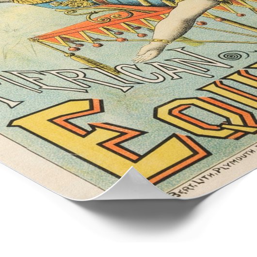 American Circus Performer Edward Earle Poster (Hoek)