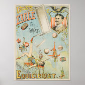 American Circus Performer Edward Earle Poster (Voorkant)