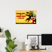 AMERICAN CIRCUS Ringling Bros Acrobat-Show Poster (Thuiskantoor)