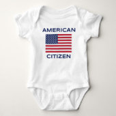 American Citizen Bold USA Vlag Baby Bodysuit (Voorkant)