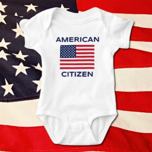 American Citizen Bold USA Vlag Baby Bodysuit