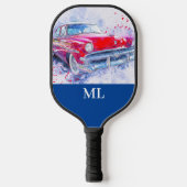 American Classic Car Monogramed Pickleball Paddle (Voorkant)