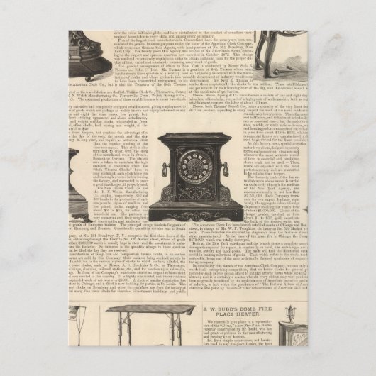 American Clock Company Briefkaart (Voorkant)