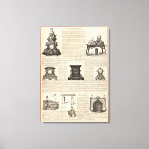 American Clock Company Canvas Afdruk