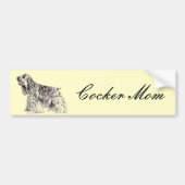 American Cocker Mam Bumpersticker (Voorkant)