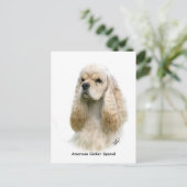 American Cocker Spaniel 9Y244D-035 Briefkaart (Staand voorkant)