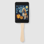 American Cocker Spaniel Cute Dog Halloween Jack O  Handwaaier (Voorkant)