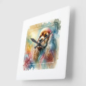 American Cocker Spaniel Dog 070824AREF137 - Waterc Vierkante Klok (Hoek)