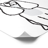 American Cocker Spaniel Dog Cartoon Poster (Hoek)