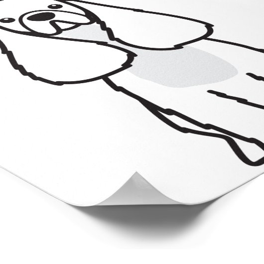 American Cocker Spaniel Dog Cartoon Poster (Hoek)