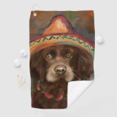 American Cocker Spaniel  Golfhanddoek (Insitu)