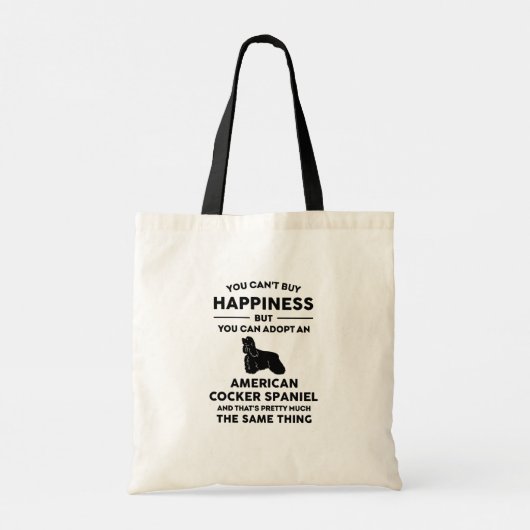 American Cocker Spaniel Happiness Tote Bag (Achterkant)