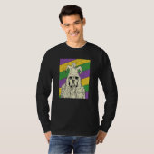 American Cocker Spaniel Jester Mardi Gras Dog Mom  T-shirt (Voorkant volledig)