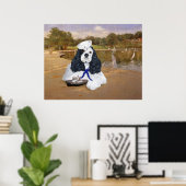 American Cocker Spaniel Sailor Poster (Thuiskantoor)