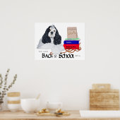 American Cocker Spaniel Terug naar School Poster (Keuken)