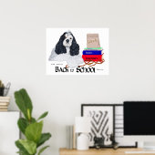 American Cocker Spaniel Terug naar School Poster (Thuiskantoor)