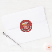 American Cocktail Classic Round Sticker (Envelop)