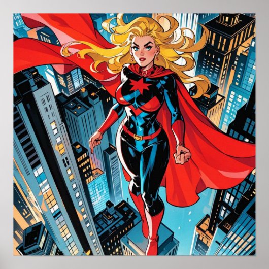 American Comics, Amerikaanse stripserie superheld Poster (Voorkant)