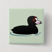 American Coot Vierkante Button 5,1 Cm (Voorkant)
