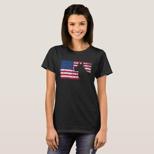 American Corgi T-shirt (Voorkant volledig)