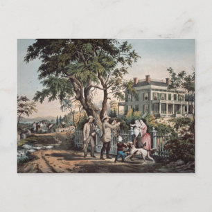 American Country Life - Oktober, 1855 Briefkaart