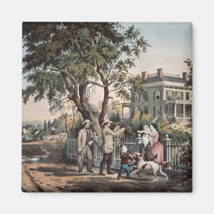American Country Life - Oktober, 1855 Magneet
