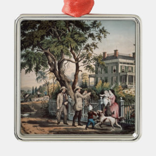 American Country Life - Oktober, 1855 Metalen Ornament