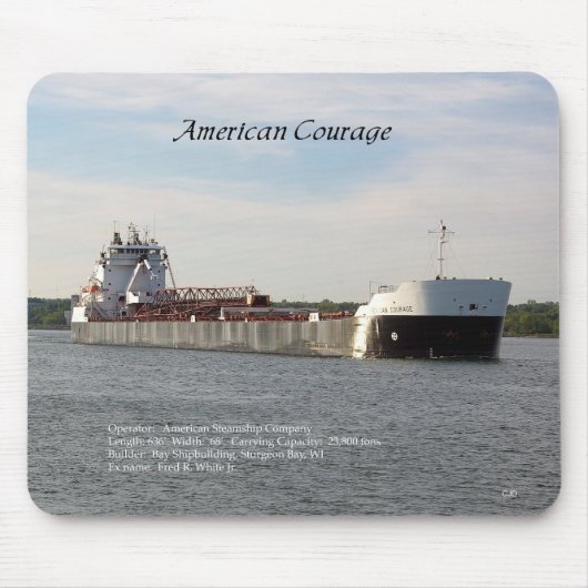 American Courage mousepad Muismat (Voorkant)