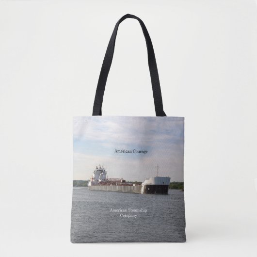 American Courage over de hele canvas tas (Voorkant)
